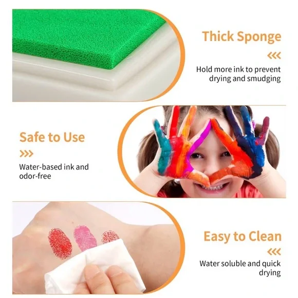 15 Washable Colors Craft Ink Pads - Picture 3 of 4